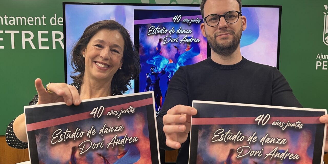 Dori Andreu celebra 40 anys a Petrer del seu estudi de dansa amb una gala especial aquest divendres 28 de març