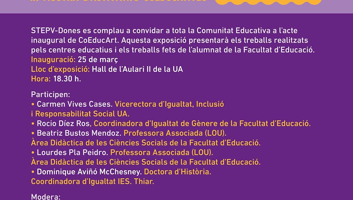 La UA acull l’exposició de la novena edició del projecte CoeducArt