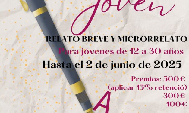 El Campello convoca su concurso de literatura joven, que alcanza la XXIII edición