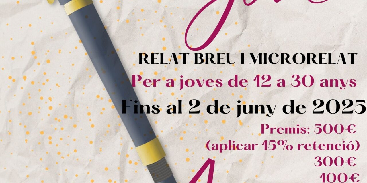 El Campello convoca el seu concurs de literatura jove, que aconsegueix la XXIII edició