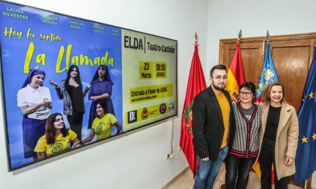 El Teatro Castelar de Elda acogerá el próximo domingo la representación de la comedia musical ‘Hoy he sentido la llamada’ a beneficio de Codis