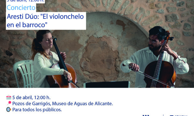 Aresti Duo i “El violoncel en el Barroc”: música en els Pous de Garrigós, el dissabte 5 d’abril des de les 12.00 hores
