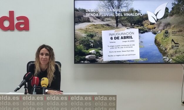 Elda comptarà a partir del pròxim diumenge amb la nova Senda Circular del Riu Vinalopó