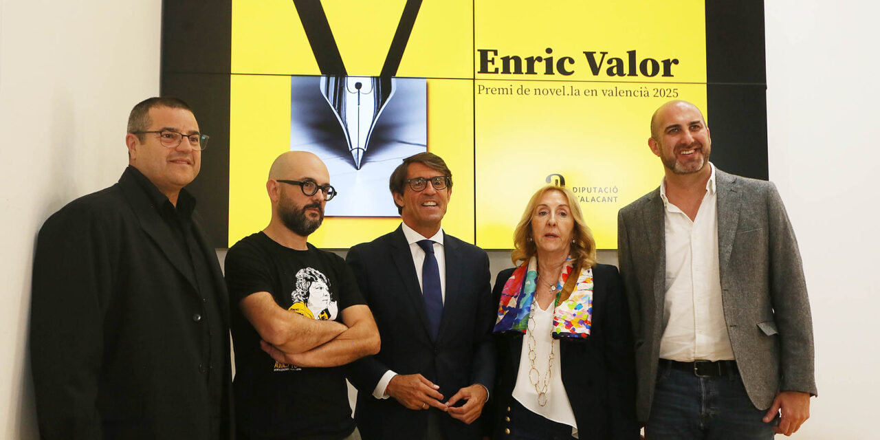 La Diputació atorga el XXX Premi Enric Valor de Novel·la en Valencià al castellonenc Jordi Colonques