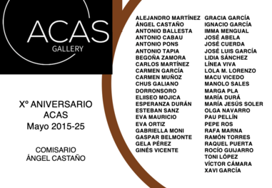 Inauguración de la  exposición 10 AÑOS CON ACAS: 45 MIRADAS