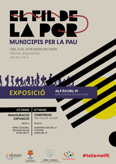 L’Alfàs acoge este miércoles el cine-fòrum ‘Els Fils del Tauler’ del Fons Valencià per la Solidaritat