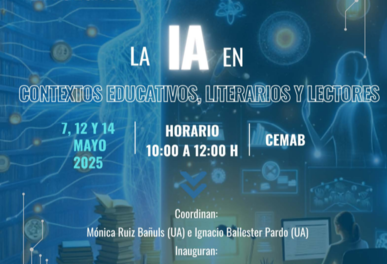 El CeMaB dedica un ciclo de talleres de divulgación a la inteligencia artificial en contextos educativos, literarios y lectores
