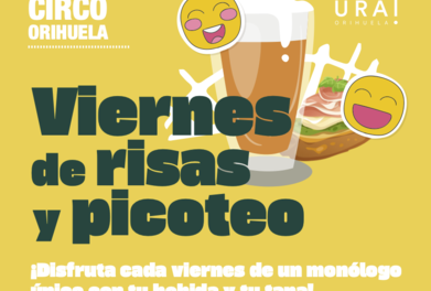 «Divendres de riure i picotege»: humor i gastronomia local es donen la mà en el Teatre Circ d’Oriola