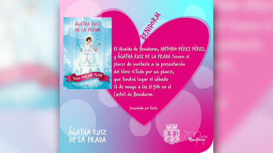 La diseñadora Ágatha Ruiz de la Prada presenta en Benidorm su libro de memorias ‘Todo por un plan’
