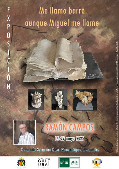 La poesía de Miguel Hernández, esculpida en barro