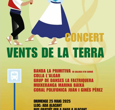La música, la danza y las tradiciones callosinas se fusionan en el escenario del ADDA en el concierto “Vents de la Terra”
