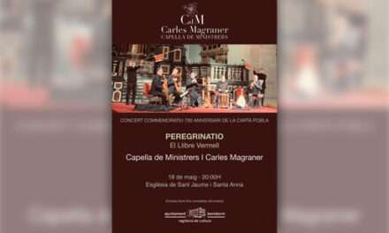 Capella de Ministrers ofrecerá el domingo un concierto para conmemorar el ‘700 Aniversari’ de la Carta Pobla