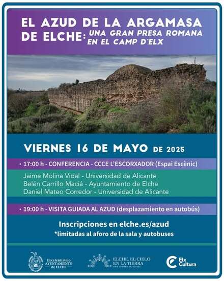 La UA presenta una investigación que confirma el origen romano del Assut de l’Argamassa de Elche