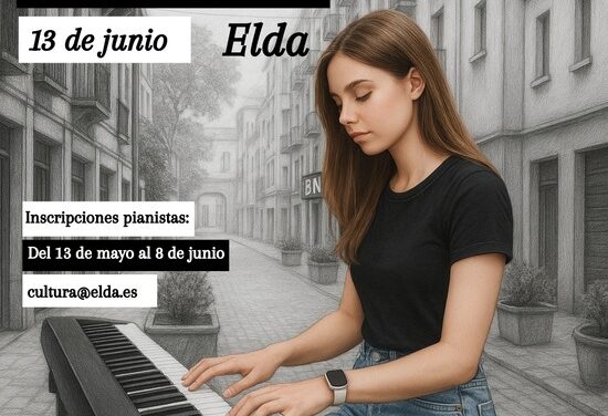 L’Ajuntament d’Elda i ADOC organitzen una jornada musical amb pianos en espais públics de la ciutat