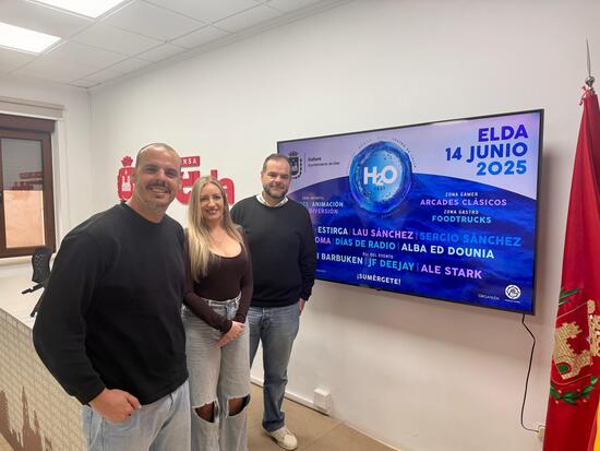 El evento H2O Fest reunirá el próximo sábado 14 de junio a una selección de los mejores artistas de Elda en la Plaza Castelar 