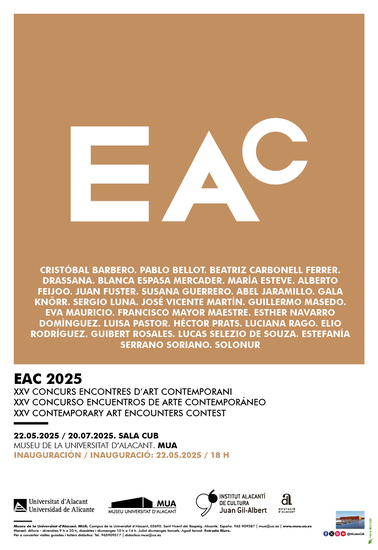 Les Trobades d’Art Contemporani fan 25 anys de la mà del Museu de la Universitat d’Alacant i l’Institut de Cultura Juan Gil-Albert