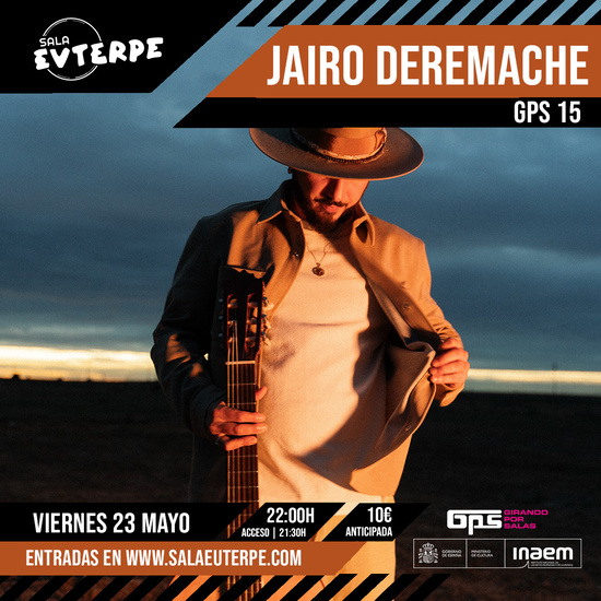 Este fin de semana variedad de estilos en Sala Euterpe con Jairo Deremache, Desert Vipers y Todas las canciones del mundo vol.1