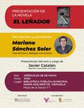 Este miércoles se presentará la nueva novela del escritor y periodista Mariano Sánchez Soler en la Biblioteca “María Moliner” de Orihuela