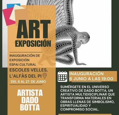 Llega a l’Alfàs del Pi la exposición de Dado Botta: arte que conecta, transforma y despierta