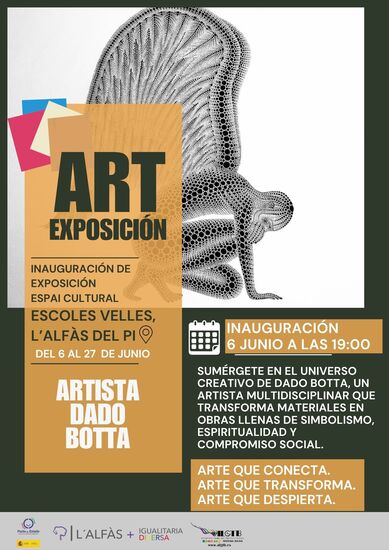 Llega a l’Alfàs del Pi la exposición de Dado Botta: arte que conecta, transforma y despierta