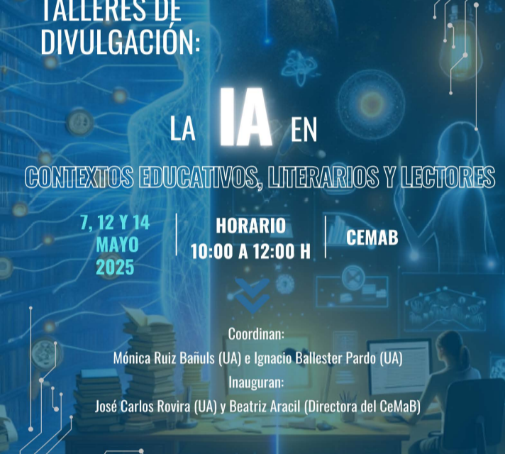 El CeMaB dedica un cicle de tallers de divulgació a la intel·ligència artificial en contextos educatius, literaris i lectors