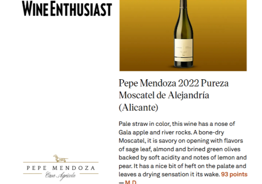 Un moscatel de Alicante entre los diez mejores moscateles del mundo