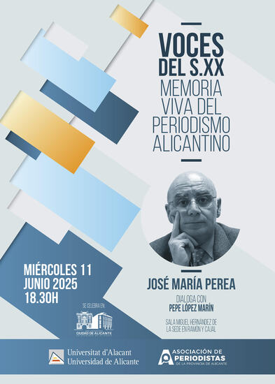 José María Perea protagoniza una nueva sesión del ciclo “Voces del siglo XX” de la Universidad de Alicante