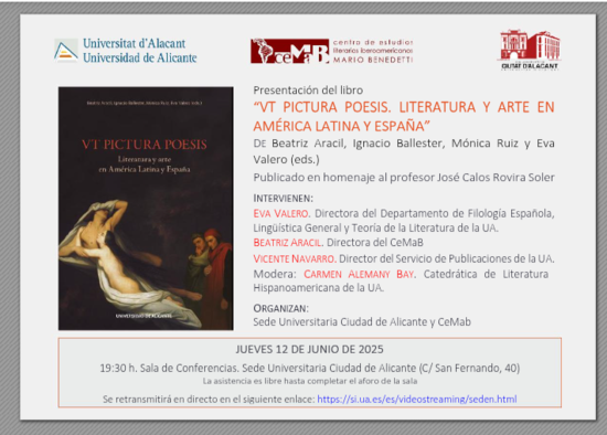 Una publicació de la UA analitza la relació entre la imatge artística i la creació literària