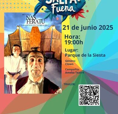 El Anfiteatro del Parque de la Siesta de Torrevieja se estrena el sábado como espacio escénico con el espectáculo de CLOWN BIENVENIDO NASFERATU