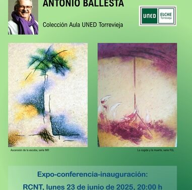 El pintor ANTONIO BALLESTA dona parte de su magnífica obra a la UNED de Torrevieja