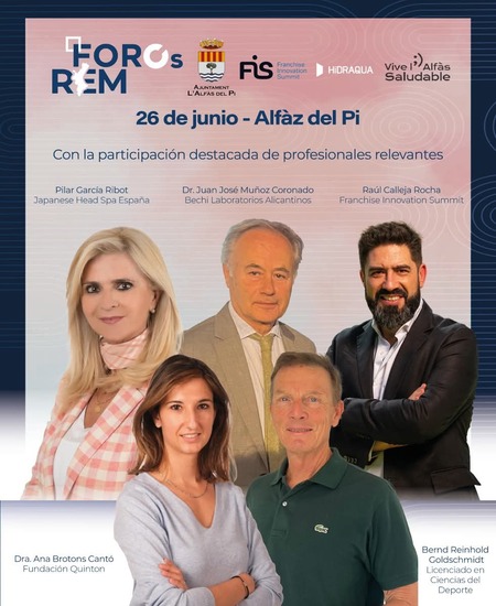 Profesionales debaten este jueves en el Foro REM de l’Alfàs sobre un futuro más saludable y sostenible