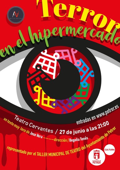 El Taller municipal de Teatro estrena la comedia “Terror en el hipermercado” este viernes 27 de junio en el Teatro Cervantes de Petrer