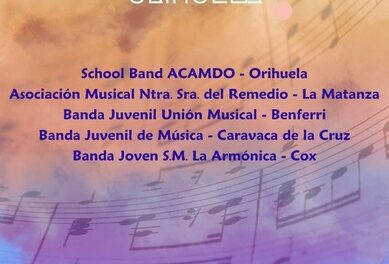 Jóvenes músicos de la Vega Baja se reúnen este domingo en La Lonja en el II Encuentro de Bandas