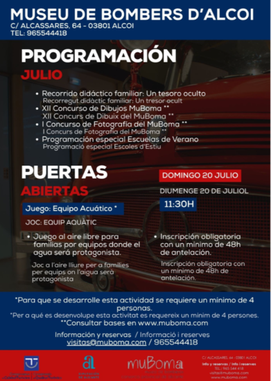 Puertas abiertas de julio en el Museo de Bomberos de Alcoy
