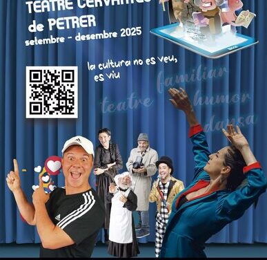 El Teatro Cervantes de Petrer programa veinte espectáculos de septiembre a diciembre