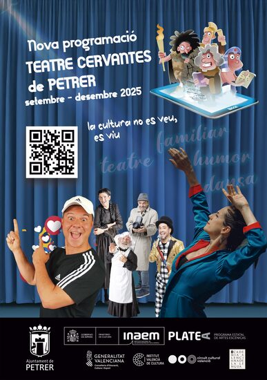 El Teatro Cervantes de Petrer programa veinte espectáculos de septiembre a diciembre