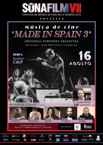 El festival SONAFILM se consolida como referente en la celebración de conciertos sinfónicos dedicados a la música para el audiovisual español