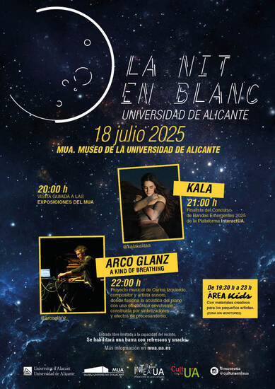 La UA s’uneix a la Nit en Blanc amb activitats al MUA i a la Seu Ciutat d’Alacant