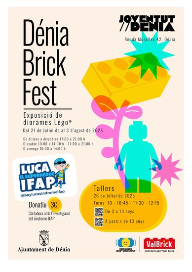 Dénia acull el primer Brick Fest amb una exposició de diorames de Lego i tallers infantils a benefici de Luca