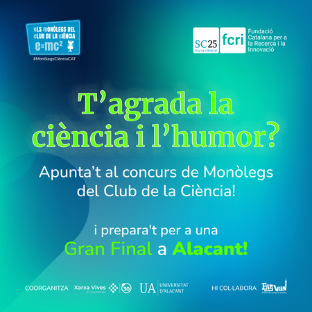 La Universidad de Alicante acogerá la final del concurso de monólogos científicos del Club de la Ciència