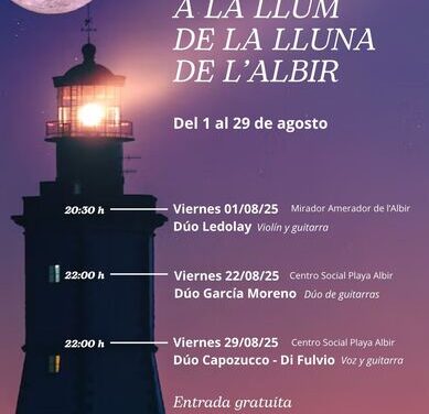 Aquest divendres comença a l’Alfàs la IX edició del Festival ‘Concerts a la llum de la lluna’