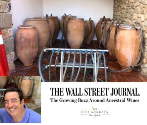 The Wall Street Journal destaca a Pepe Mendoza como referente del vino mediterráneo en ánfora