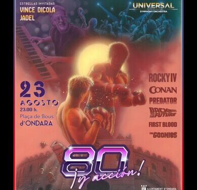 «Regreso al futuro», «Conan», «Rocky» y otras grandes partituras del cine de los años 80 sonarán el 23 de agosto en SONAFILM, el Festival de Música de Cine Marina Alta