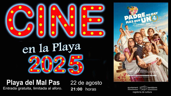 El ciclo ‘Cine en la playa’ de Benidorm regresa este viernes con la cuarta entrega de ‘Padre no hay más que uno’