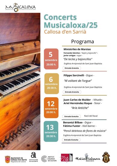 Arriba “Musicaloxa 2025”, la música antiga que posa en valor l’ànima de Callosa d’en Sarrià
