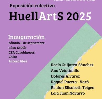Seis artistas presentan este sábado en el CEA Carabineros en El Albir la exposición HuellArts 2025