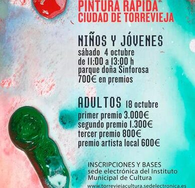 Els dissabtes 4 i 18 d’octubre se celebrarà el XXVII CONCURS DE PINTURA RÀPIDA “CIUTAT DE TORREVELLA”