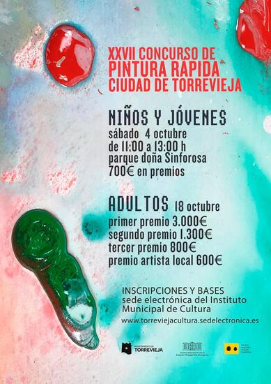 Els dissabtes 4 i 18 d’octubre se celebrarà el XXVII CONCURS DE PINTURA RÀPIDA “CIUTAT DE TORREVELLA”
