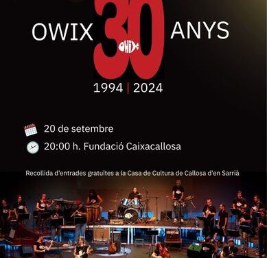 El grupo musical ÒWIX celebra su 30 cumpleaños con la publicación de un libro