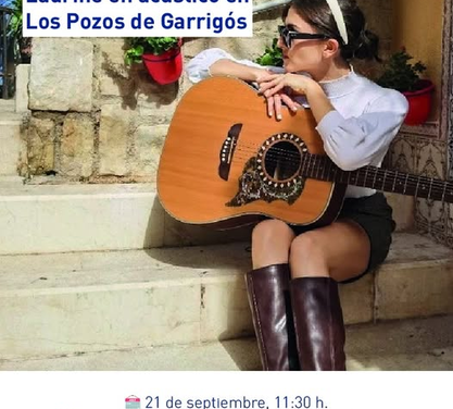 La cantante Laurine repite en los Pozos de Garrigós el domingo 21 de septiembre desde las 11:30 horas